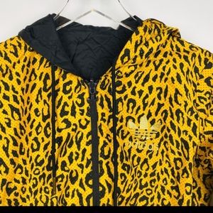 - Vintage⚡️Adidas reversible leopard windbreaker